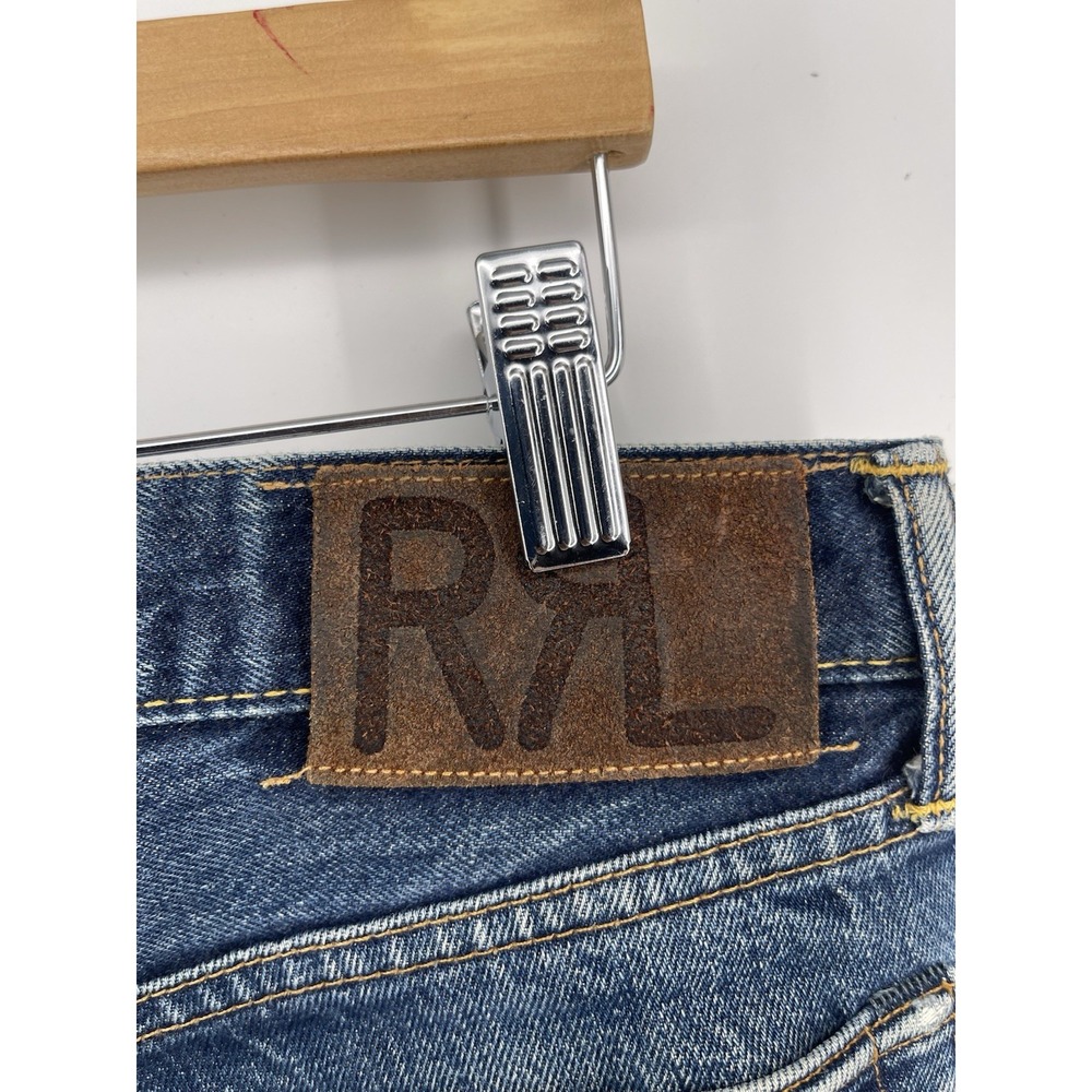 RRL Double RL Ralph Lauren Selvedge Jeans 34x32 Slim Fit Made in USA - Picture 8 of 16